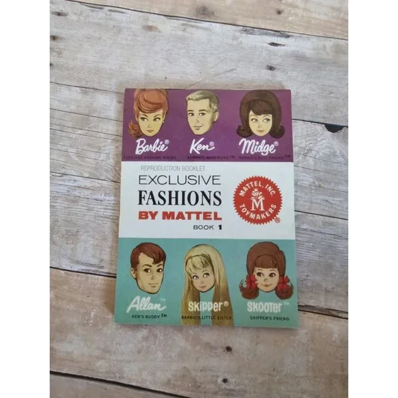 Mattel Reproduction Booklet Book 1 Barbie Scooter and Friends Fashion Catalog - Picture 1 of 4